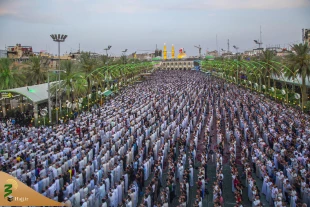 نماز عید فطر کربلای معلی + فیلم 3