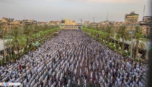 نماز عید فطر کربلای معلی + فیلم 6