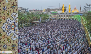 نماز عید فطر کربلای معلی + فیلم 9