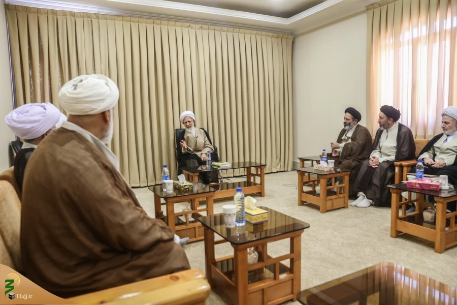 دیدار حجت الاسلام والمسلمین نواب نماینده ولی‌فقیه در امور حج با مراجع تقلید  22
