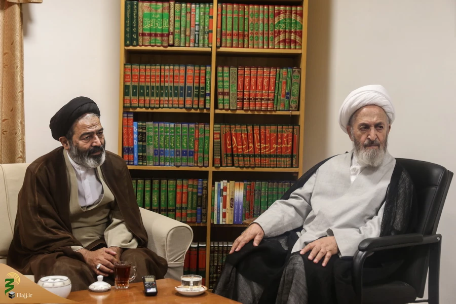 دیدار حجت الاسلام والمسلمین نواب نماینده ولی‌فقیه در امور حج با مراجع تقلید  6