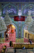 حرم امام حسین(ع) در سالروز تخریب قبور ائمه بقیع سیاهپوش شد+ تصاویر 3