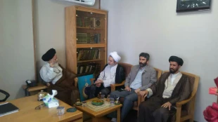 دیدار مسئول بعثه مقام معظم رهبری در نجف با نماینده رهبری در عراق 2