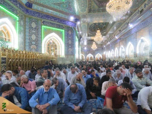 مراسم پرفیض دعای کمیل با حضور زائران در خیمه گاه حسینی برگزار شد 6