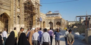 بازدید مسئولان ستاد عتبات هرمزگان از صحن حضرت زهرا(س)