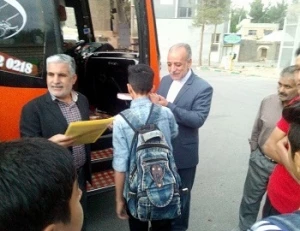 اعزام 38 دانش آموز زیارت اولی به مشهد مقدس