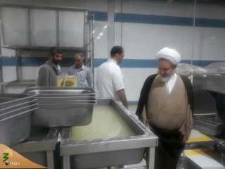 بازدید نماینده بعثه رهبری از آشپزخانه مرکزی شهر نجف