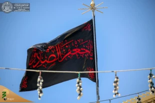 حرم امیرالمومنین (ع) در عزای امام صادق (ع) سیاهپوش شد+ تصاویر 7