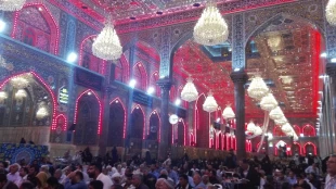 برگزاری مراسم عزاداری شهادت امام جعفر صادق(ع) درحرم امام حسین (ع)+ صوت 5