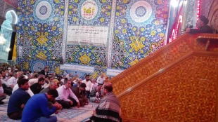 برگزاری مراسم عزاداری شهادت امام جعفر صادق(ع) درحرم امام حسین (ع)+ صوت 6