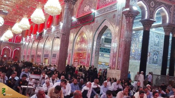 برگزاری مراسم عزاداری شهادت امام جعفر صادق(ع) درحرم امام حسین (ع)+ صوت 7