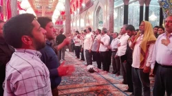 برگزاری مراسم عزاداری شهادت امام جعفر صادق(ع) درحرم امام حسین (ع)+ صوت 8