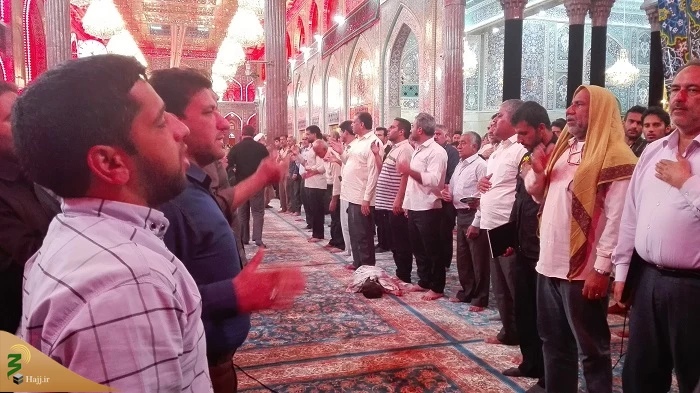 برگزاری مراسم عزاداری شهادت امام جعفر صادق(ع) درحرم امام حسین (ع)+ صوت 8