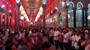 برگزاری مراسم عزاداری شهادت امام جعفر صادق(ع) درحرم امام حسین (ع)+ صوت 9