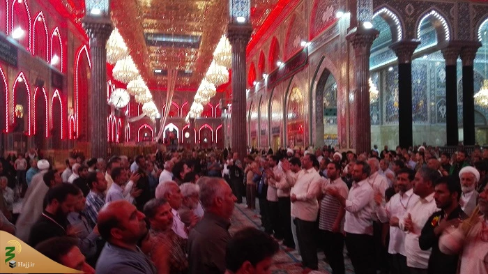 برگزاری مراسم عزاداری شهادت امام جعفر صادق(ع) درحرم امام حسین (ع)+ صوت 9