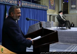 دست‌اندرکاران و کارگزاران حج با رهبر انقلاب اسلامی دیدار کردند 8