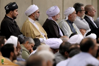 دیدار دست‌اندرکاران و کارگزاران حج با رهبر معظم انقلاب 34