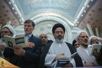 تجدید میثاق نماینده ولی فقیه در امور حج و زیارت و روحانیون حج تمتع98 با آرمان های امام خمینی(ره) 6