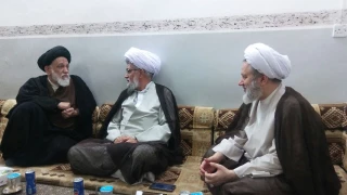 دیدار نماینده بعثه رهبری در عراق با آیت الله حائری در نجف اشرف