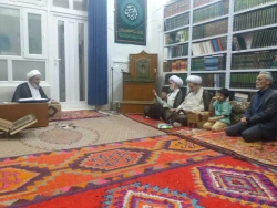 دیدار نمایندگان بعثه رهبری با آیت الله سند در نجف اسرف 3