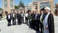 حضور مسئول دفتر نمایندگی بعثه مقام معظم رهبری در استان اردبیل در مزار شهدای فاجعه منا به مناسبت هفته حج 2