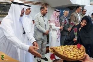 گزارش تصویری استقبال از نخستین گروه زائران به مدینه منوره 2