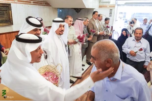 گزارش تصویری استقبال از نخستین گروه زائران به مدینه منوره 4