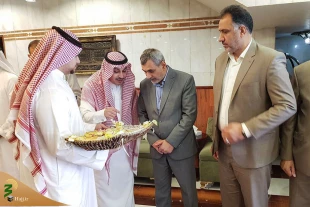 گزارش تصویری استقبال از نخستین گروه زائران به مدینه منوره 13
