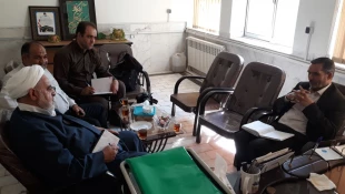 دیدار مسئول بعثه خراسان جنوبی با مسئول ستاد بازسازی عتبات استان  3
