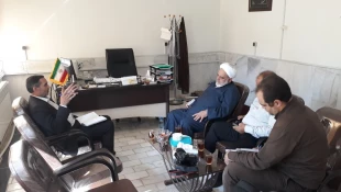 دیدار مسئول بعثه خراسان جنوبی با مسئول ستاد بازسازی عتبات استان  4