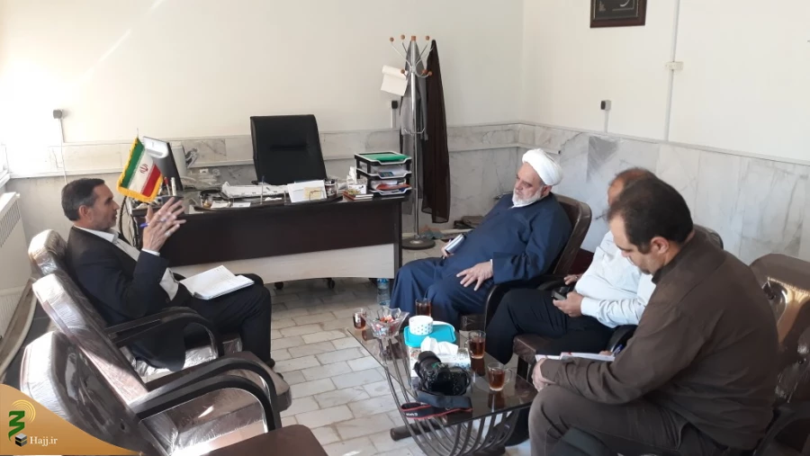 دیدار مسئول بعثه خراسان جنوبی با مسئول ستاد بازسازی عتبات استان  4