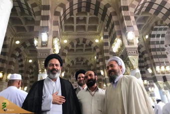 شرکت نماینده ولی فقیه در نمازجماعت مسجدالنبی مدینه منوره 5