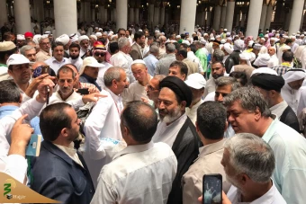 شرکت نماینده ولی فقیه در نمازجماعت مسجدالنبی مدینه منوره 18