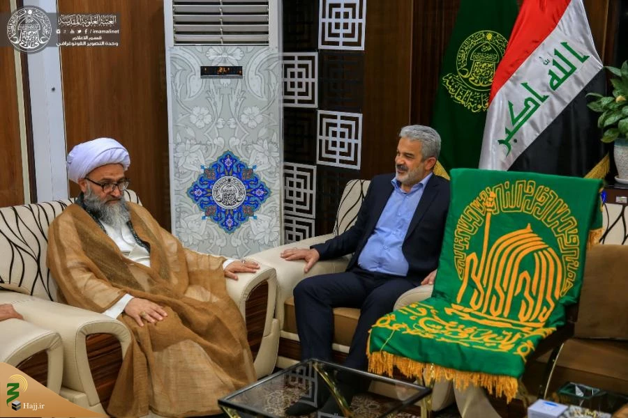پرچم حرم امام رضا (ع) مهمان زائران حرم حضرت امیرالمومنین (ع) + تصاویر  5