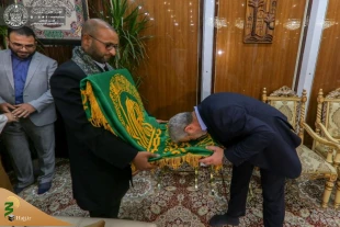 پرچم حرم امام رضا (ع) مهمان زائران حرم حضرت امیرالمومنین (ع) + تصاویر  6