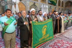 برگزاری مراسم صبحگاهی زیارت امین الله با حضور خادمان آستان قدس رضوی + تصاویر 2