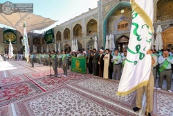 برگزاری مراسم صبحگاهی زیارت امین الله با حضور خادمان آستان قدس رضوی + تصاویر 5