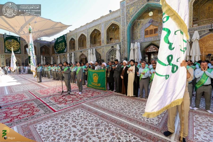 برگزاری مراسم صبحگاهی زیارت امین الله با حضور خادمان آستان قدس رضوی + تصاویر 5