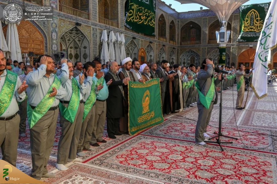برگزاری مراسم صبحگاهی زیارت امین الله با حضور خادمان آستان قدس رضوی + تصاویر 6
