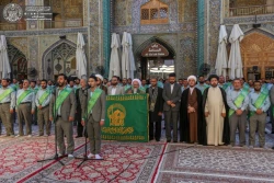 برگزاری مراسم صبحگاهی زیارت امین الله با حضور خادمان آستان قدس رضوی + تصاویر 7