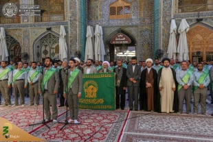 برگزاری مراسم صبحگاهی زیارت امین الله با حضور خادمان آستان قدس رضوی + تصاویر 7