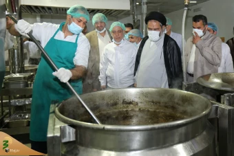 بازدید مسئولان حج از آشپزخانه های مرکزی مدینه منوره 5