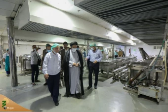 بازدید مسئولان حج از آشپزخانه های مرکزی مدینه منوره 7