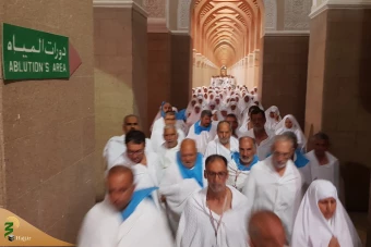 محرم حجاج در مسجد شجره 6