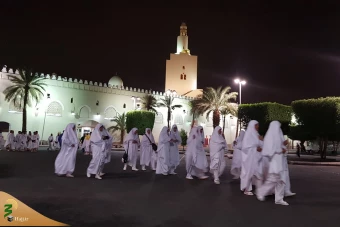 محرم حجاج در مسجد شجره 8