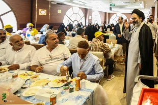 بازدید سرزده سرپرست حجاج ایرانی از هتل محل اقامت زائران ایرانی در مدینه  3