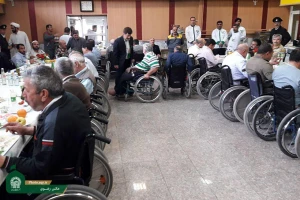 جانبازان از غذای متبرک حضرت رضا(ع) متنعم شدند