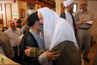 دیدار سرپرست حجاج ایرانی با زائران هتل های مدینه وقبله منازلی 5