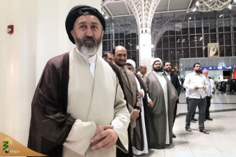 ورود نمایندگان بیوت آیات عظام و مراجع تقلید به مدینه منوره  2