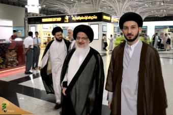 ورود نمایندگان بیوت آیات عظام و مراجع تقلید به مدینه منوره  3